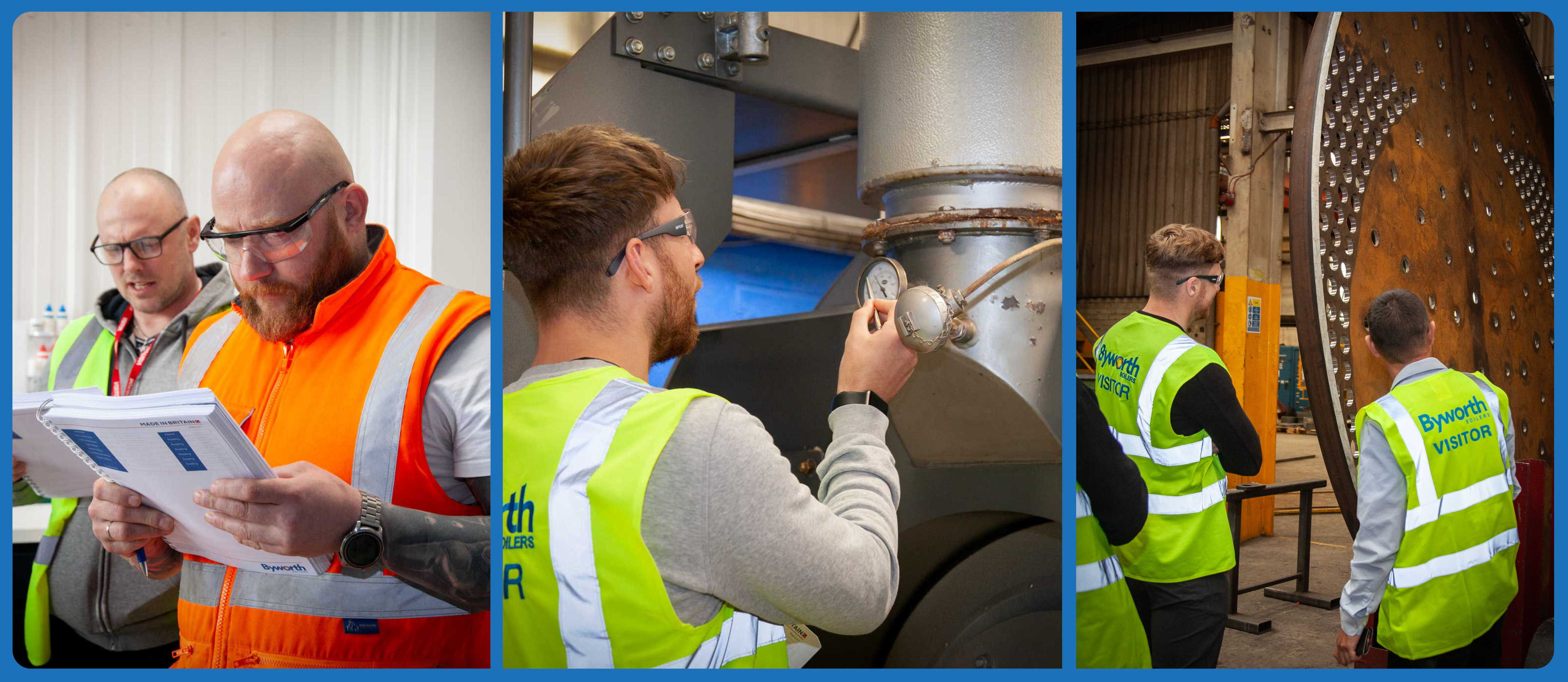 Training courses in an idustrial boiler house