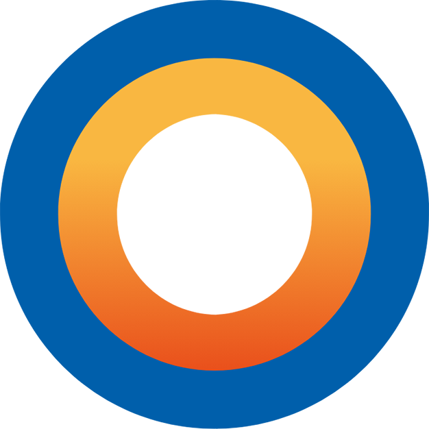 Blue and orange circle icon that forms part of the Byworth lifecycle 